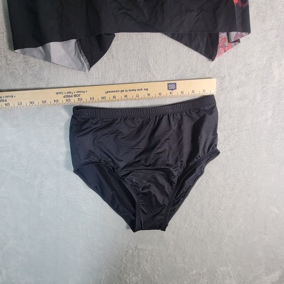 Miraclesuit Poppy Peephole Tankini Top Bottom Tamarind Brown Adjustable Size 10 - Picture 16 of 16